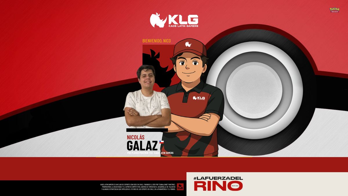 Nicolas Galaz, Pro Player de Pokémon TCG, nuevo jugador de Kaos Latin Gamers